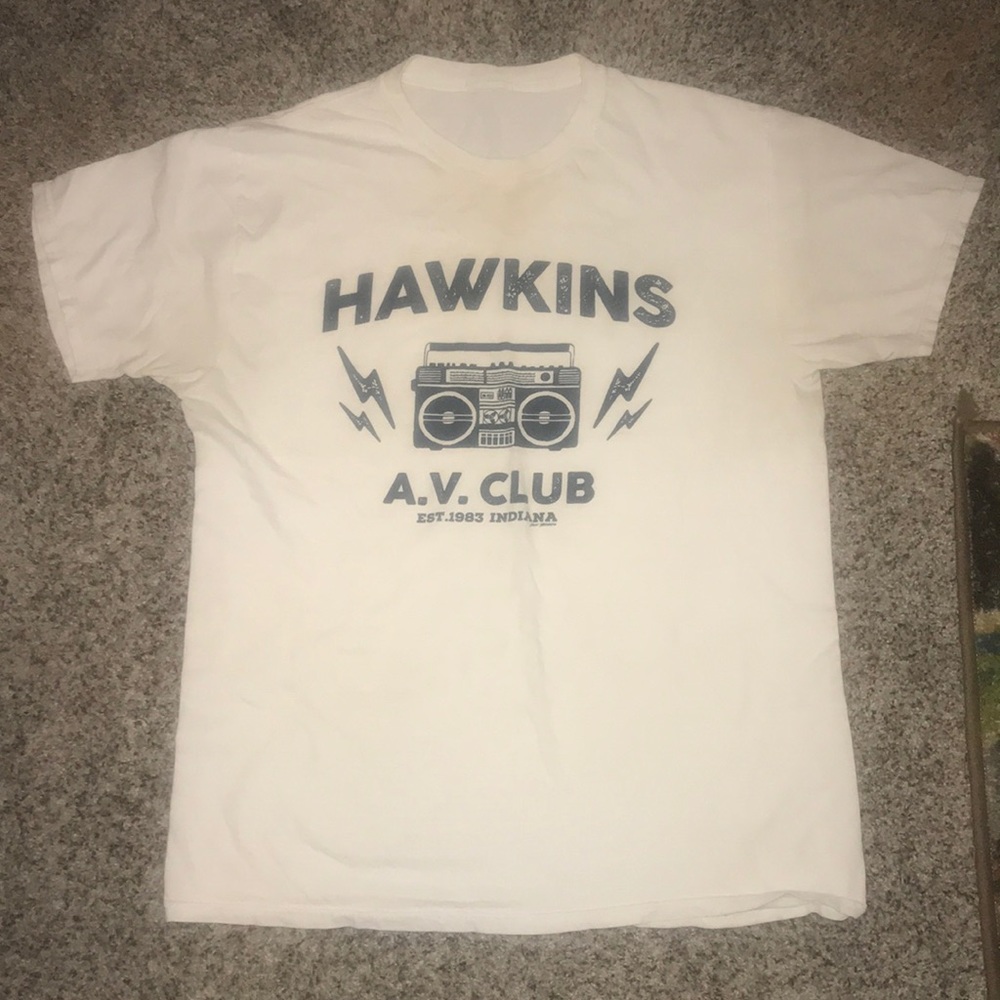 Hawkins av club stranger things tee